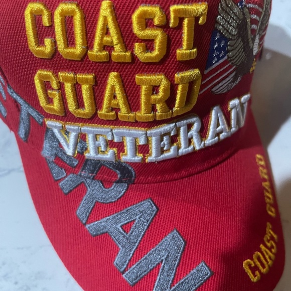 US Coast Guard Retired Cap Red never worn brand new - Picture 4 of 7